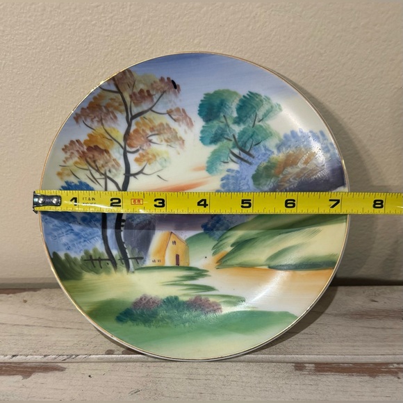 Two Japan Hand Painted Plates Mid Century - Picture 6 of 6